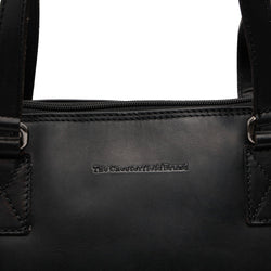Leather Shoulder Bag Black Seron