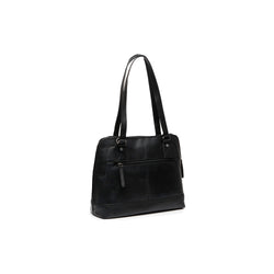 Leather Shoulder Bag Black Seron