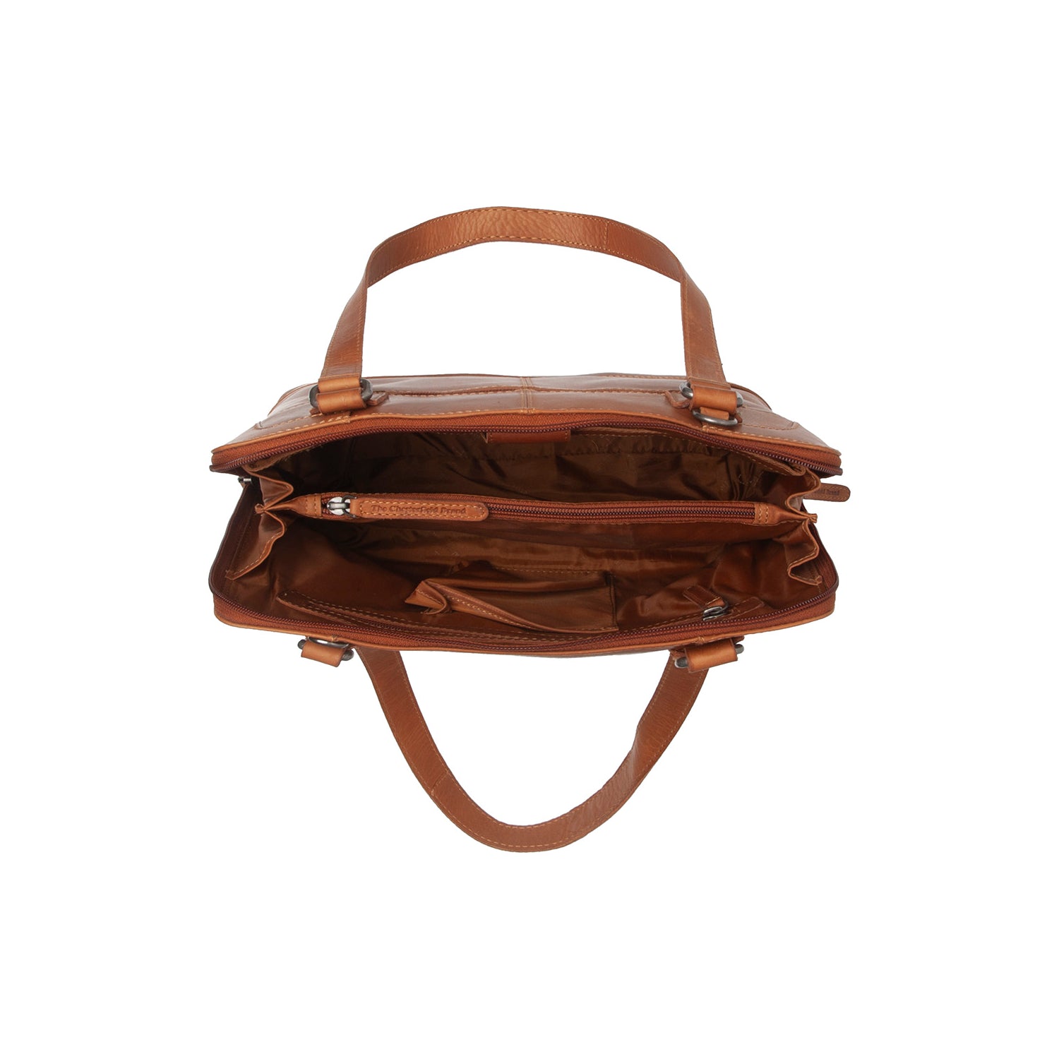 Leather Shoulder Bag Cognac Seron