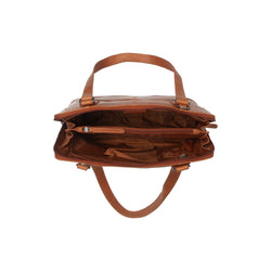 Leather Shoulder Bag Cognac Seron