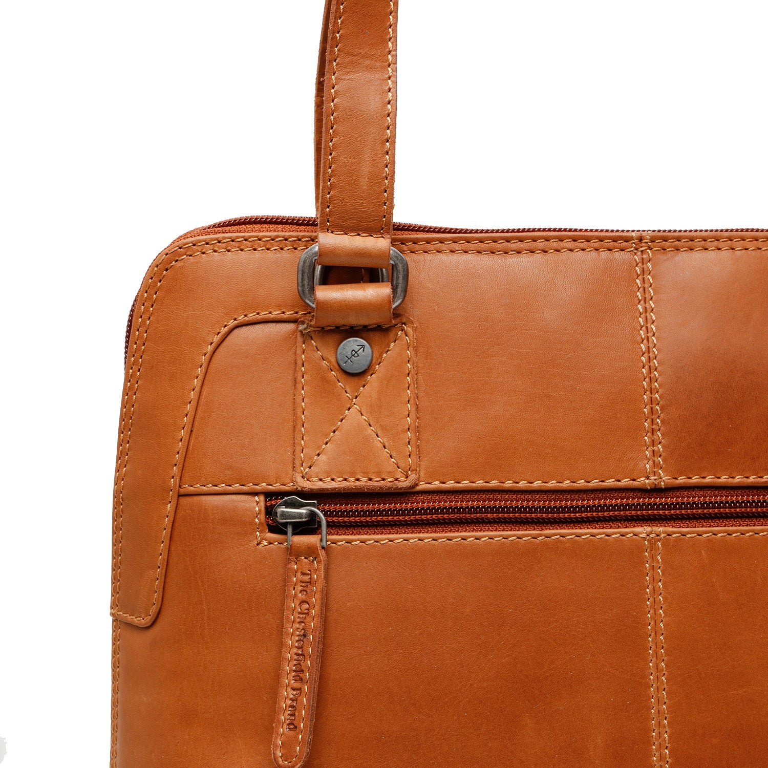Leather Shoulder Bag Cognac Seron