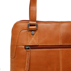 Leather Shoulder Bag Cognac Seron
