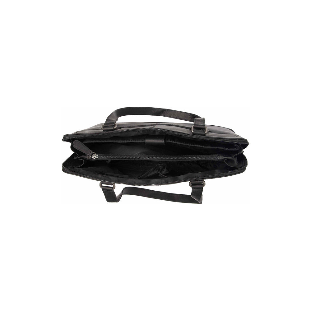 Leather Shoulder Bag Black Elvar