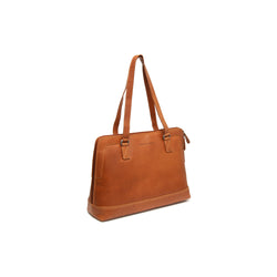 Leather Shoulder Bag Cognac Elvar