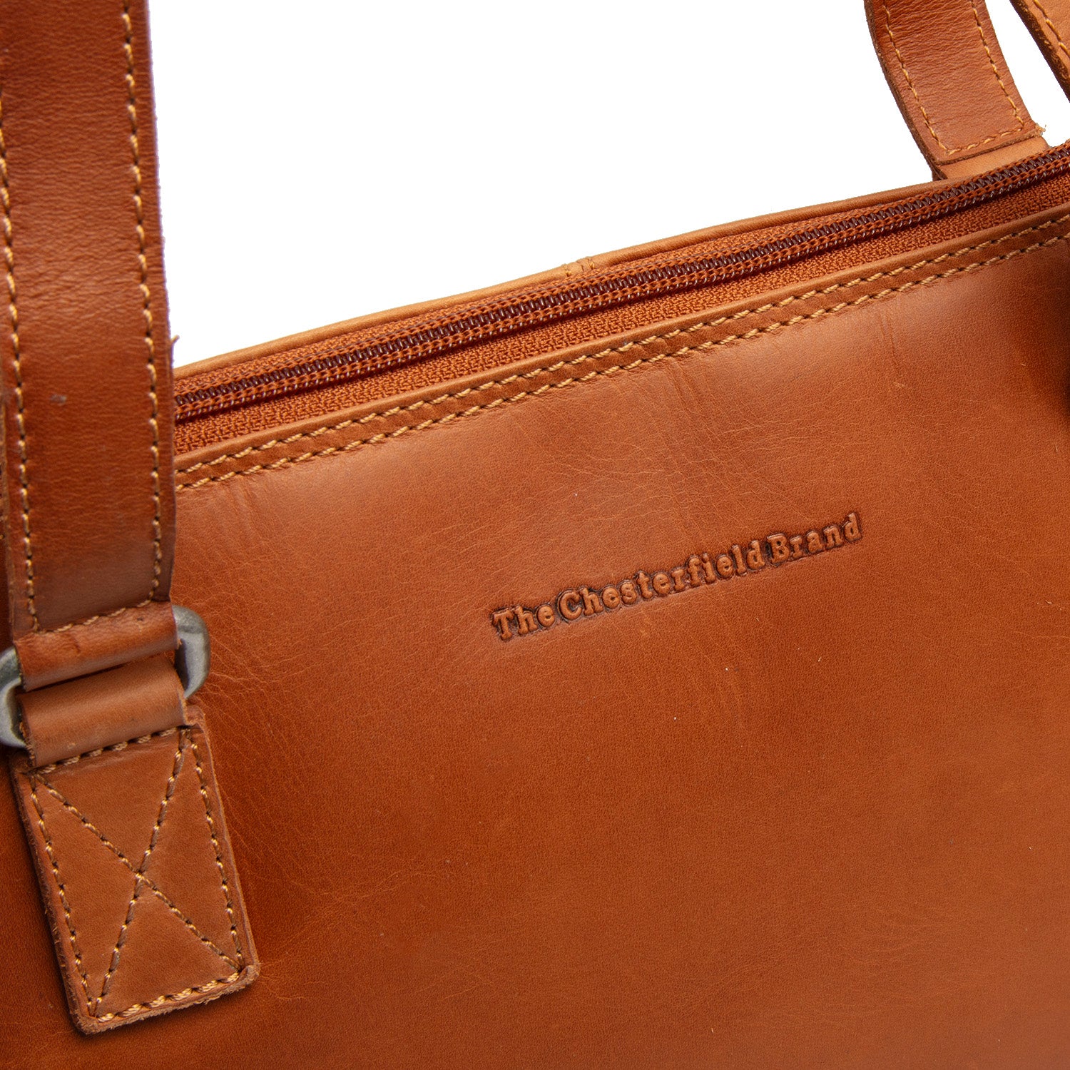 Leather Shoulder Bag Cognac Elvar