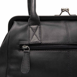 Leather Shoulder Bag Black Dorin
