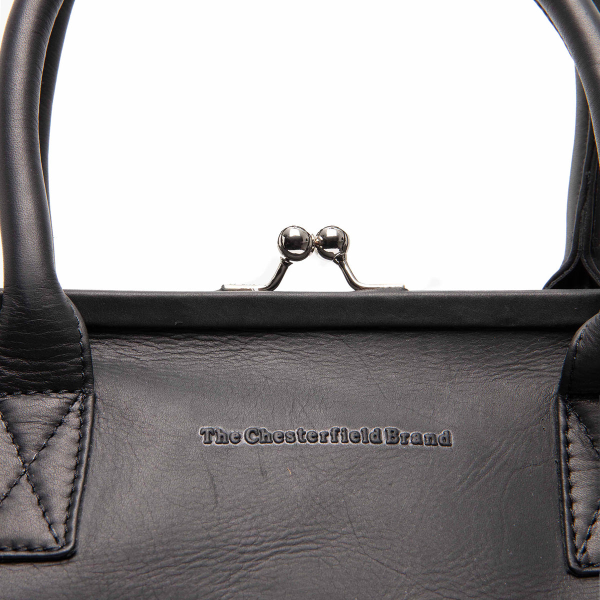 Leder Handtasche Schwarz Dorin