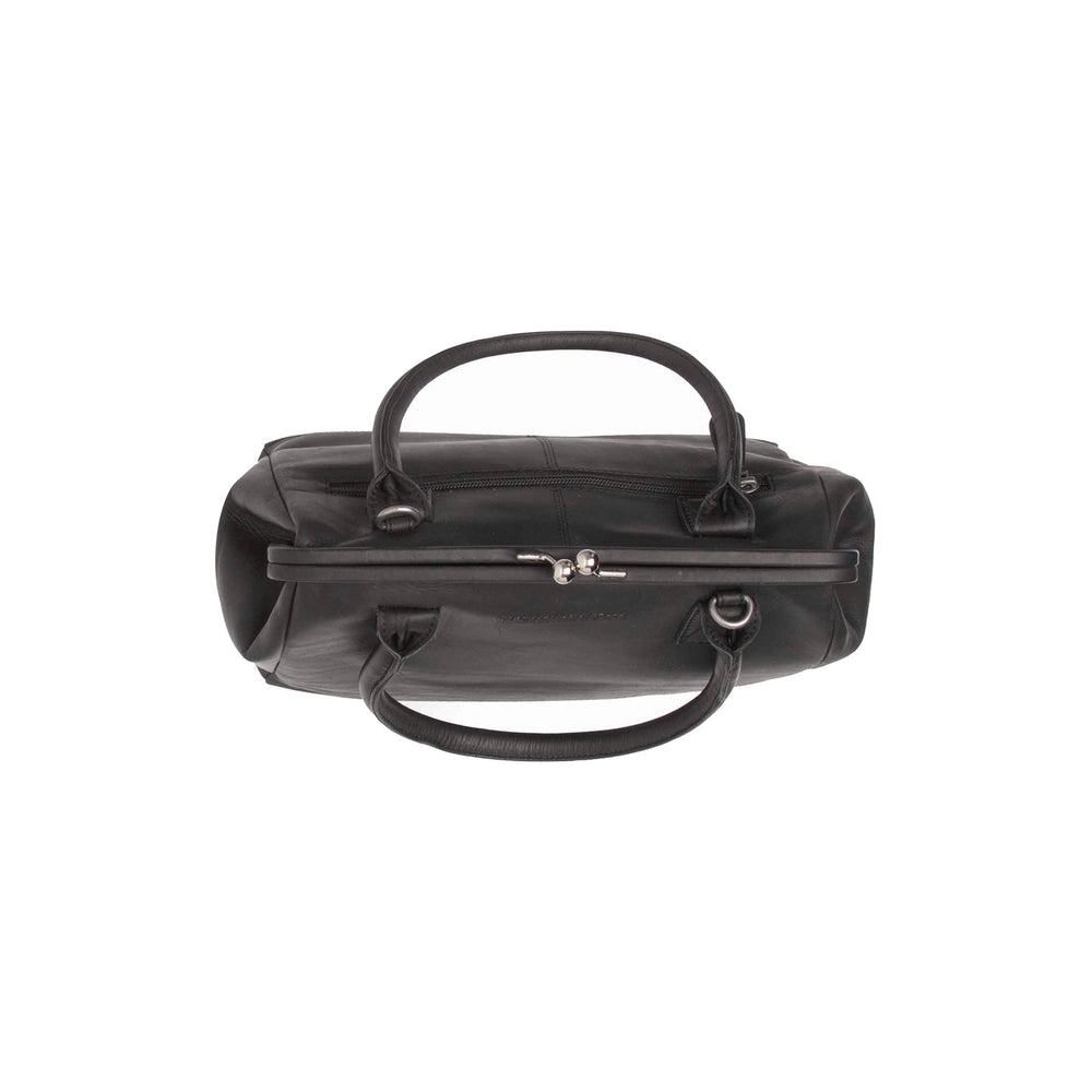 Leather Handbag Black Dorin