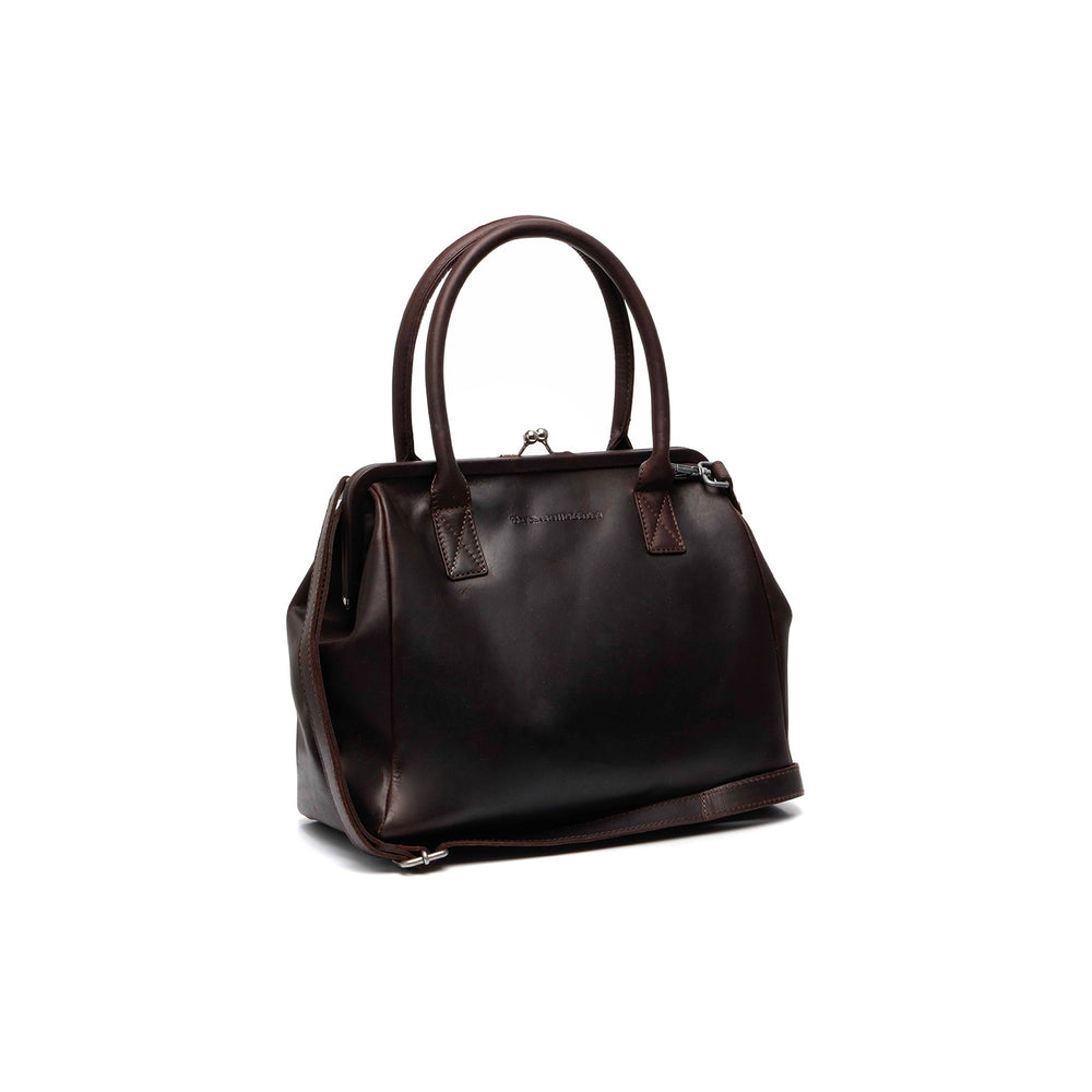 Leather Handbag Brown Dorin