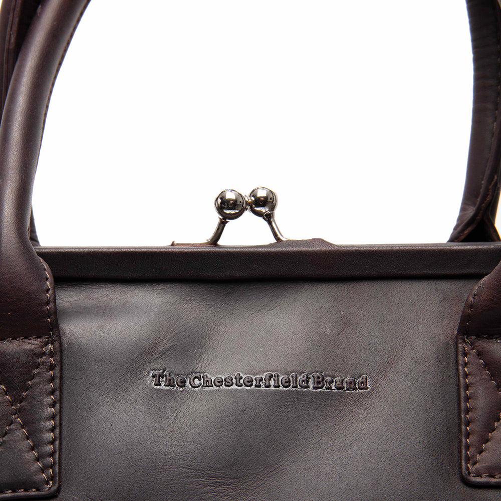 Leather Handbag Brown Dorin
