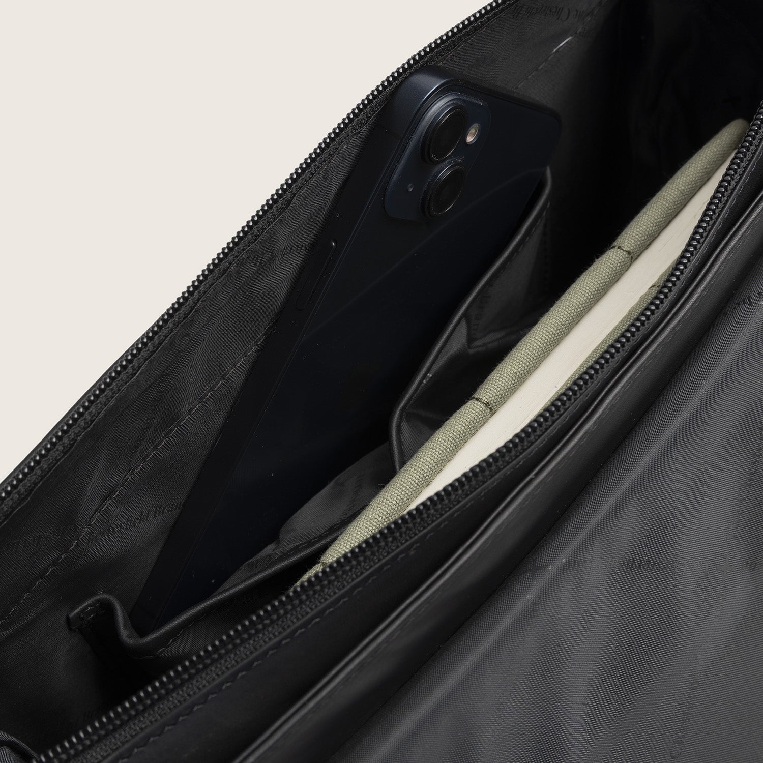 Leren Crossbody Tas Zwart Lunor