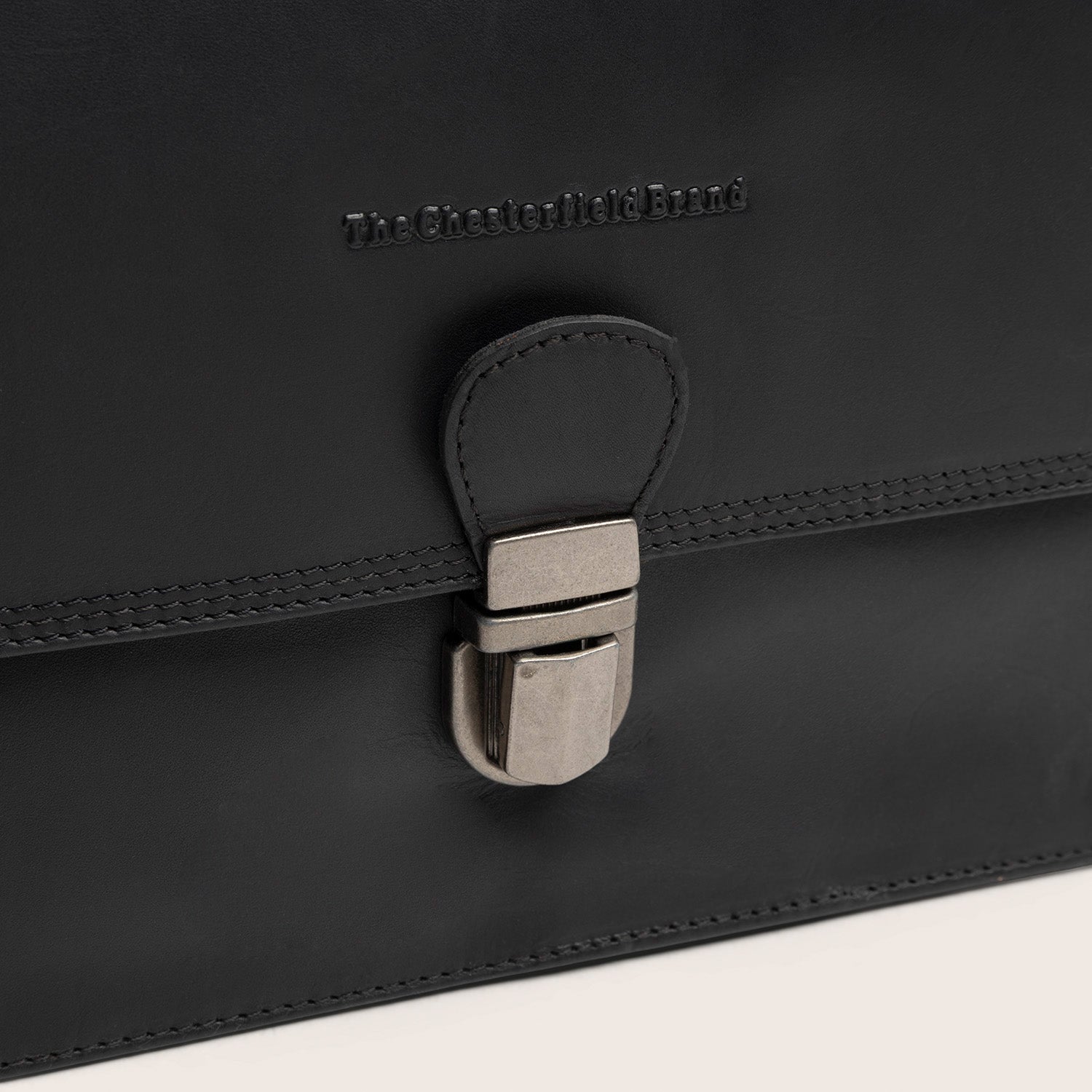 Leren Crossbody Tas Zwart Lunor