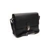 Leather Shoulder Bag Black Lunor