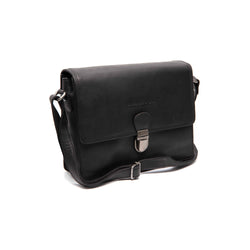 Leather Shoulder Bag Black Lunor