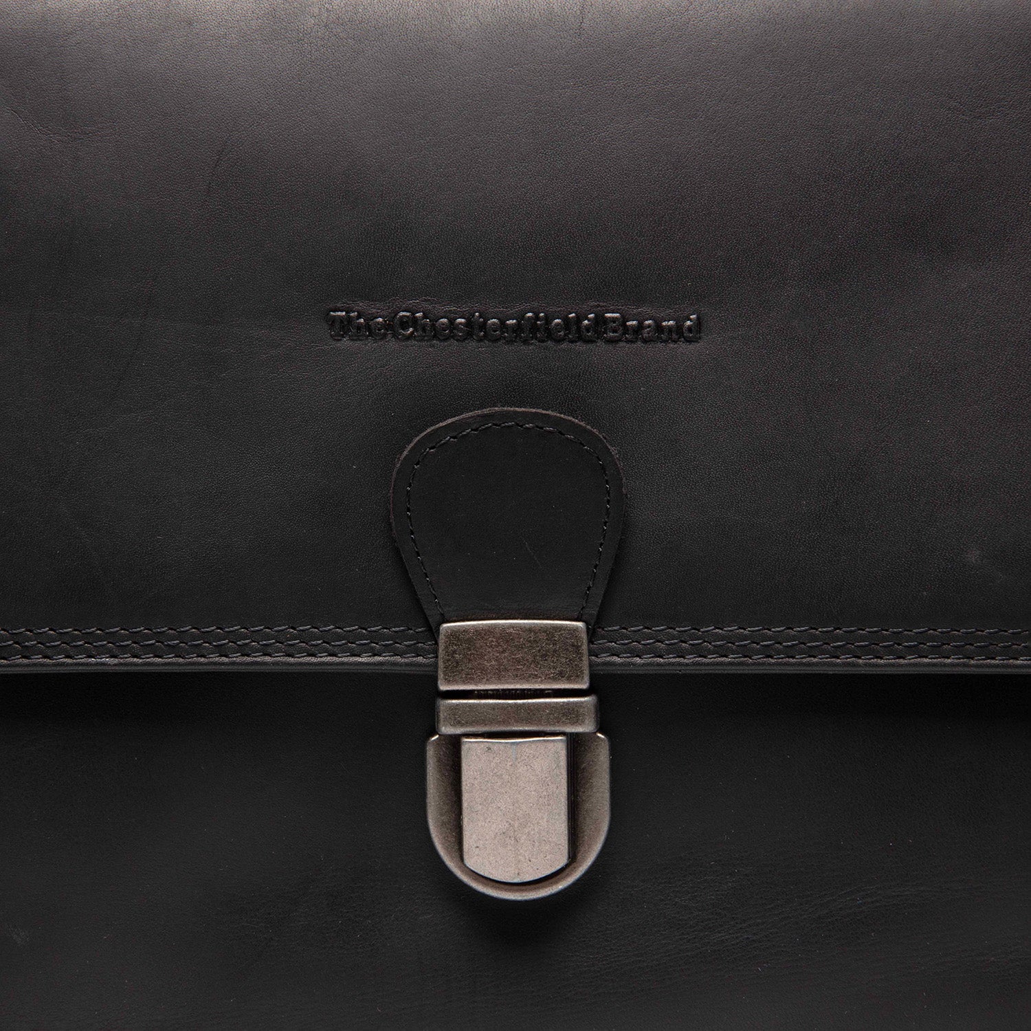 Leather Shoulder Bag Black Lunor