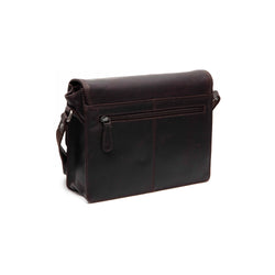 Leather Shoulder Bag Brown Lunor