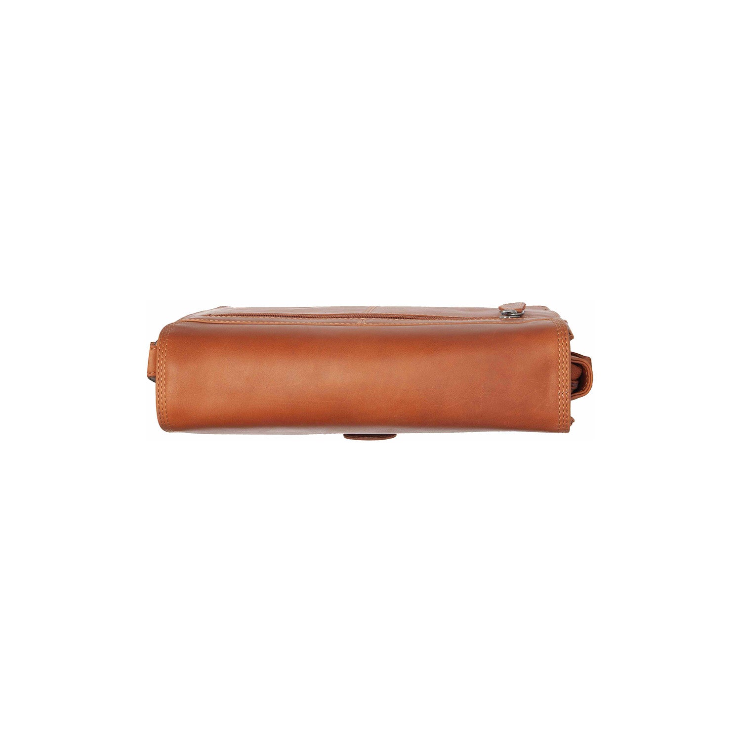 Leather Shoulder Bag Cognac Lunor