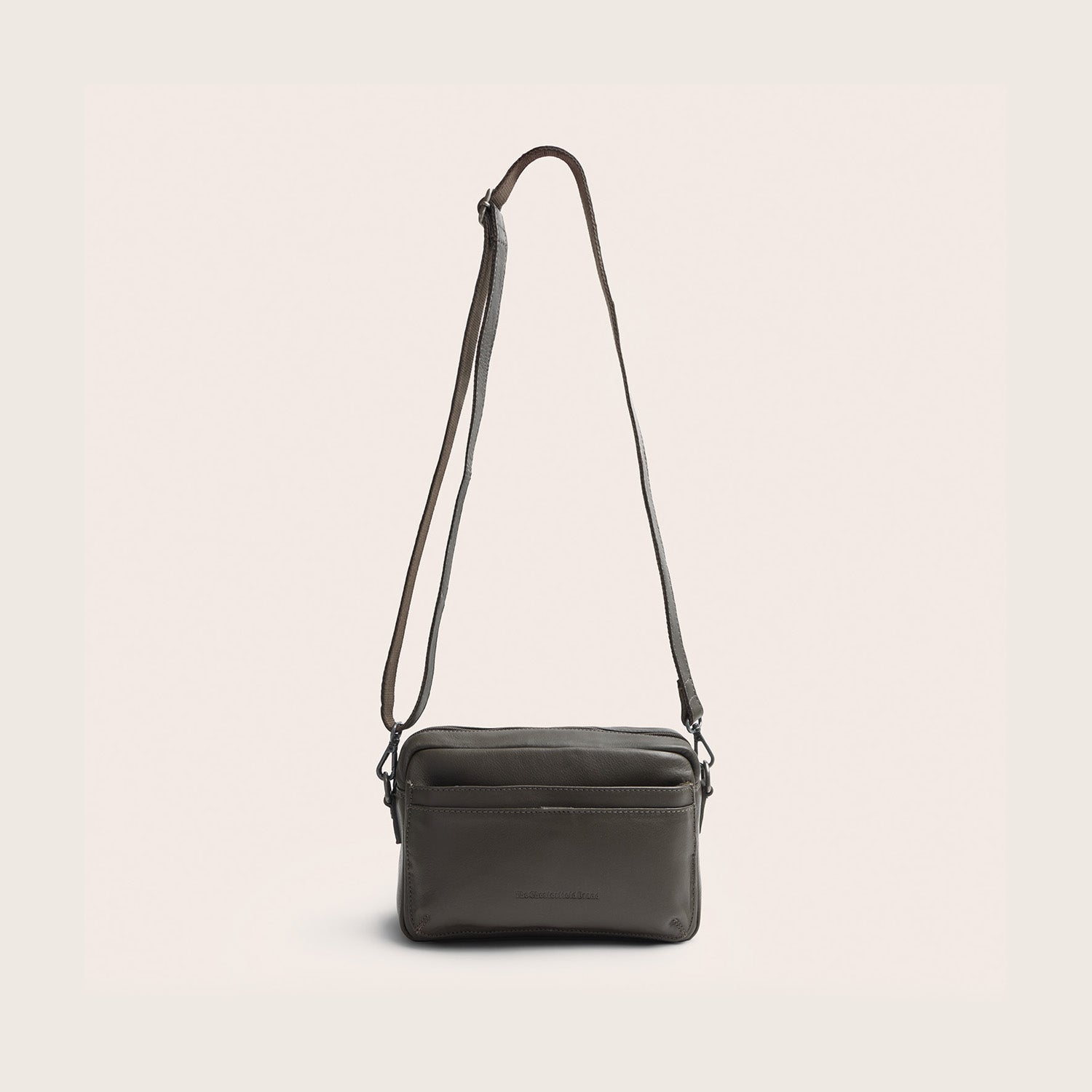 Leather Shoulder Bag Clay Grey Liora
