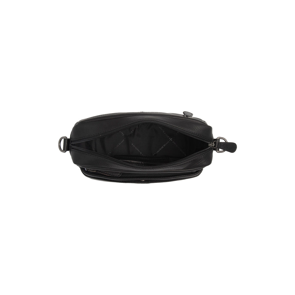 Leather Shoulder Bag Black Liora