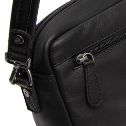 Leather Shoulder Bag Black Liora