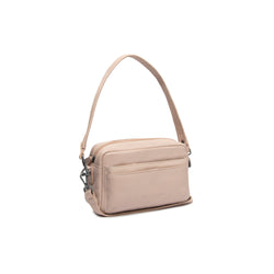 Leather Shoulder Bag Beige Liora
