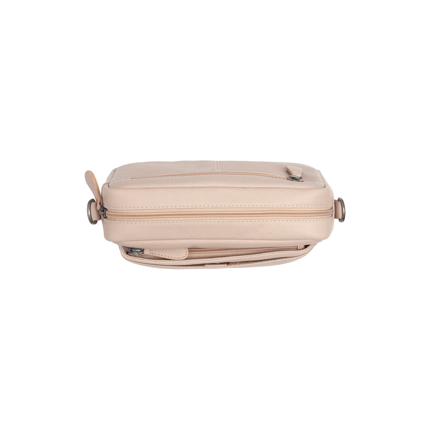 Leather Shoulder Bag Beige Liora