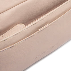 Leather Shoulder Bag Beige Liora