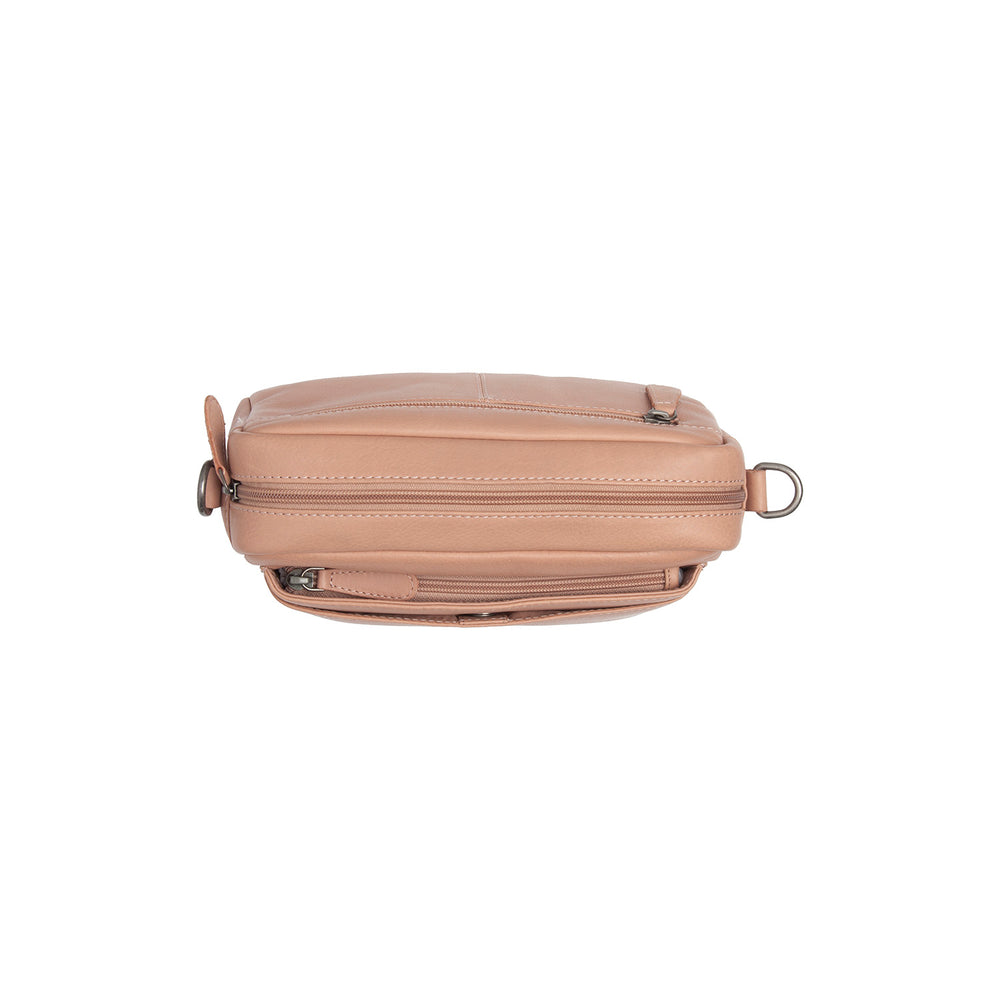Leather Shoulder Bag Vintage Rose Liora