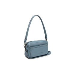 Leather Shoulder Bag Sky Blue Liora