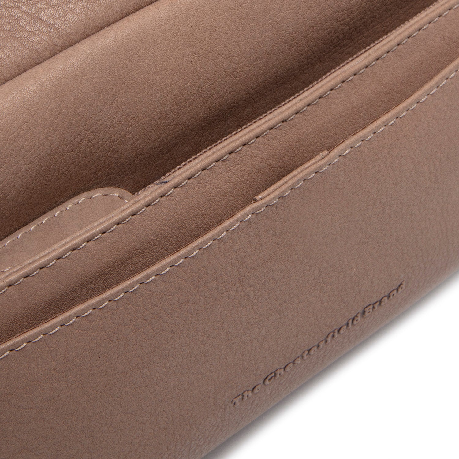 Leather Shoulder Bag Taupe Liora