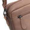 Leather Shoulder Bag Taupe Liora