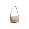 Leather Shoulder Bag Beige Miloa