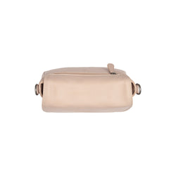 Leather Shoulder Bag Beige Miloa