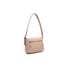 Leather Shoulder Bag Beige Miloa