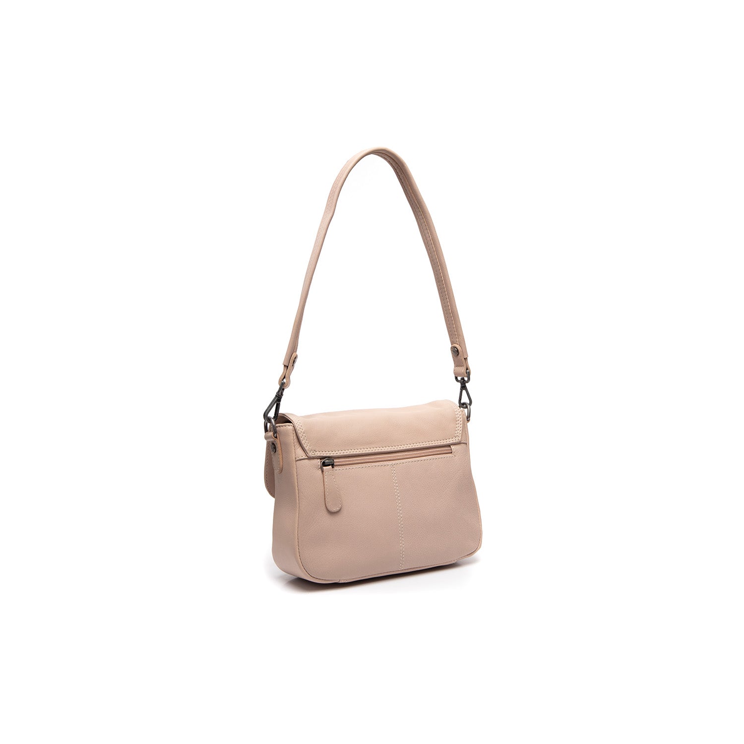 Leather Shoulder Bag Beige Miloa