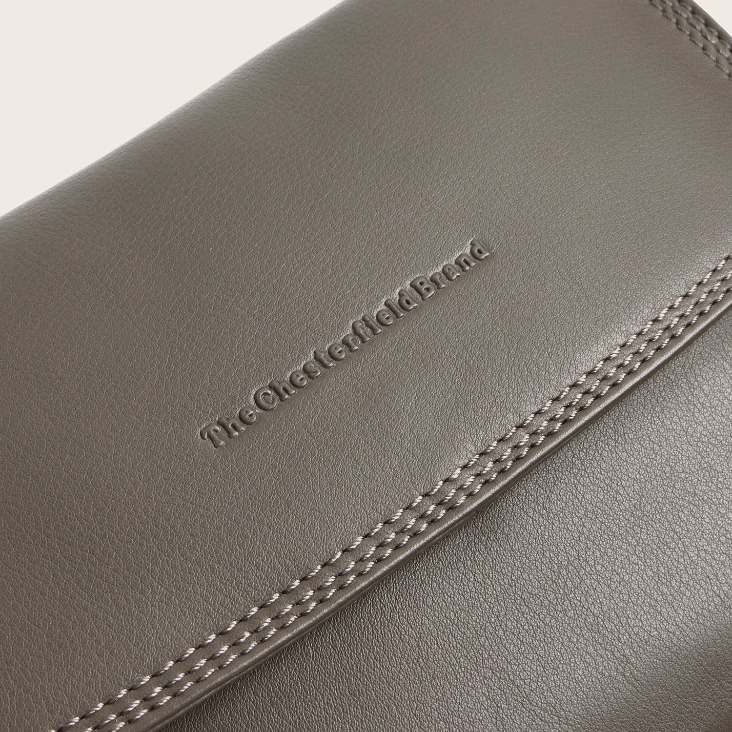 Leather Shoulder Bag Clay Grey Miloa