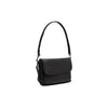 Leather Shoulder Bag Black Miloa