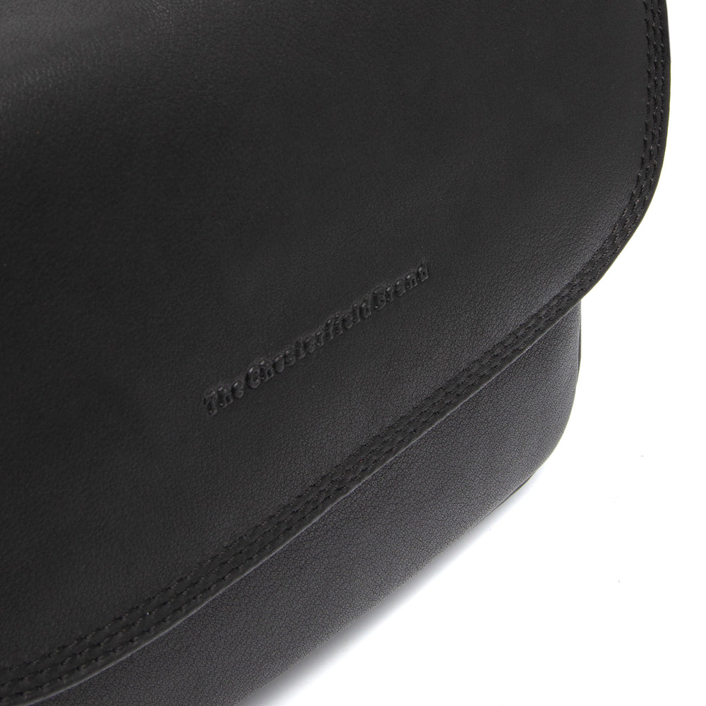 Leather Shoulder Bag Black Miloa