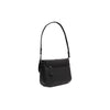 Leather Shoulder Bag Black Miloa