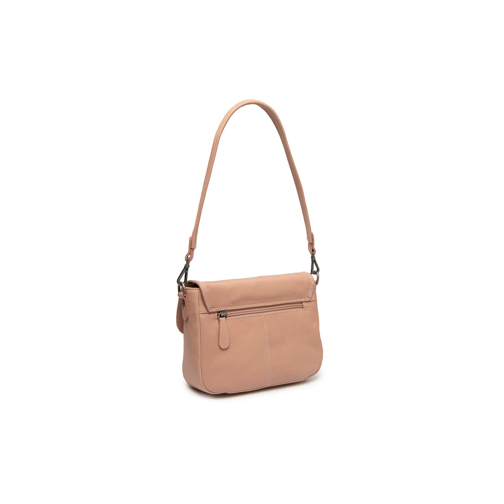 Leather Shoulder Bag Vintage Rose Miloa
