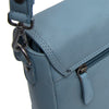 Leather Shoulder Bag Sky Blue Miloa