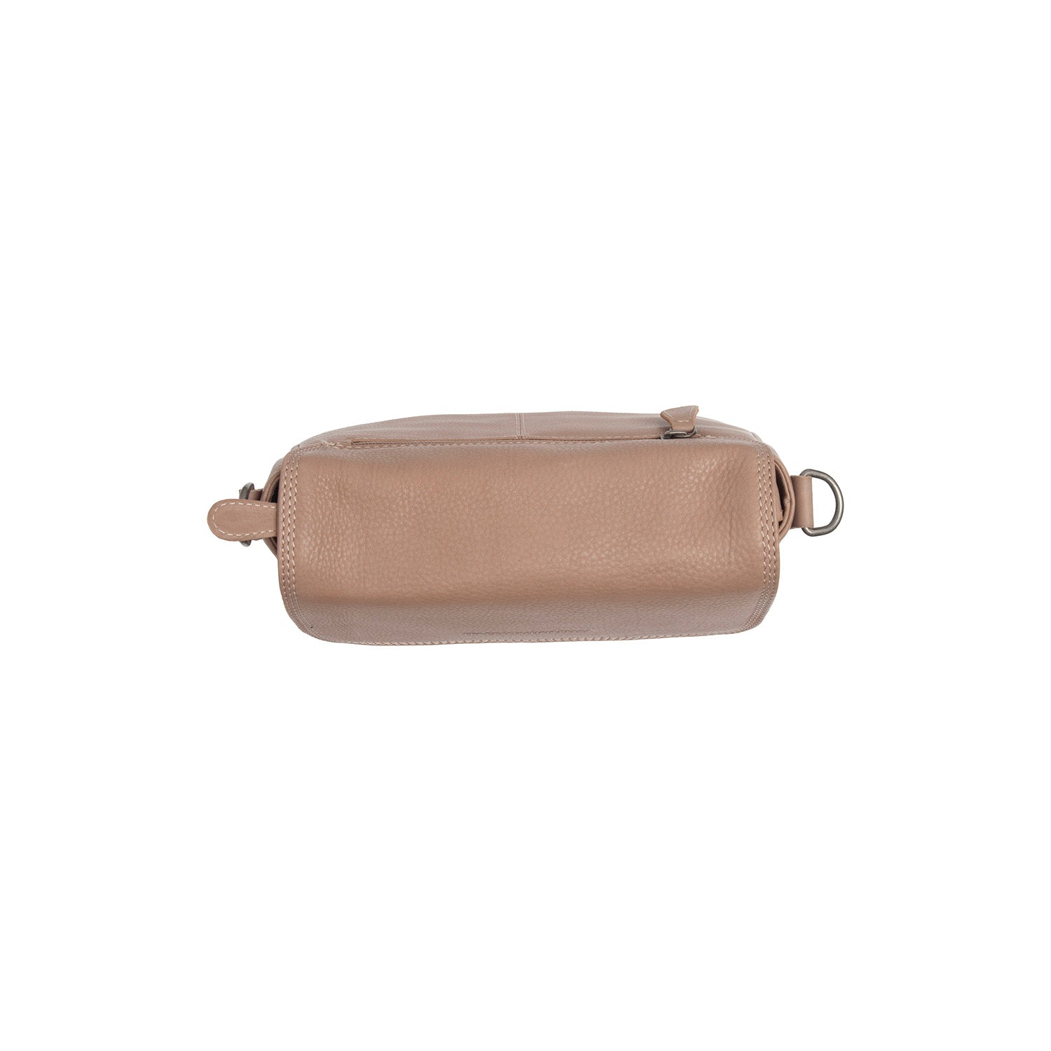 Leather Shoulder Bag Taupe Miloa