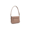 Leather Shoulder Bag Taupe Miloa