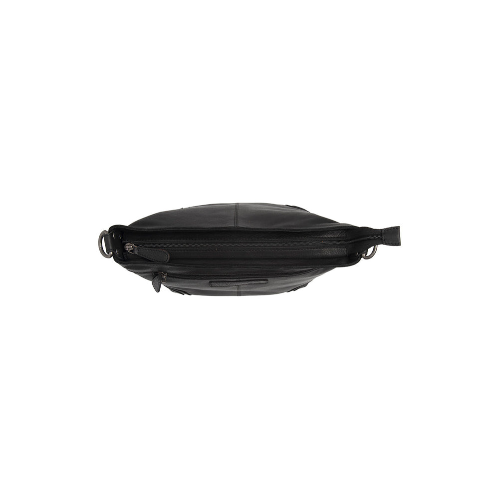 Leather Shoulder Bag Black Zarita