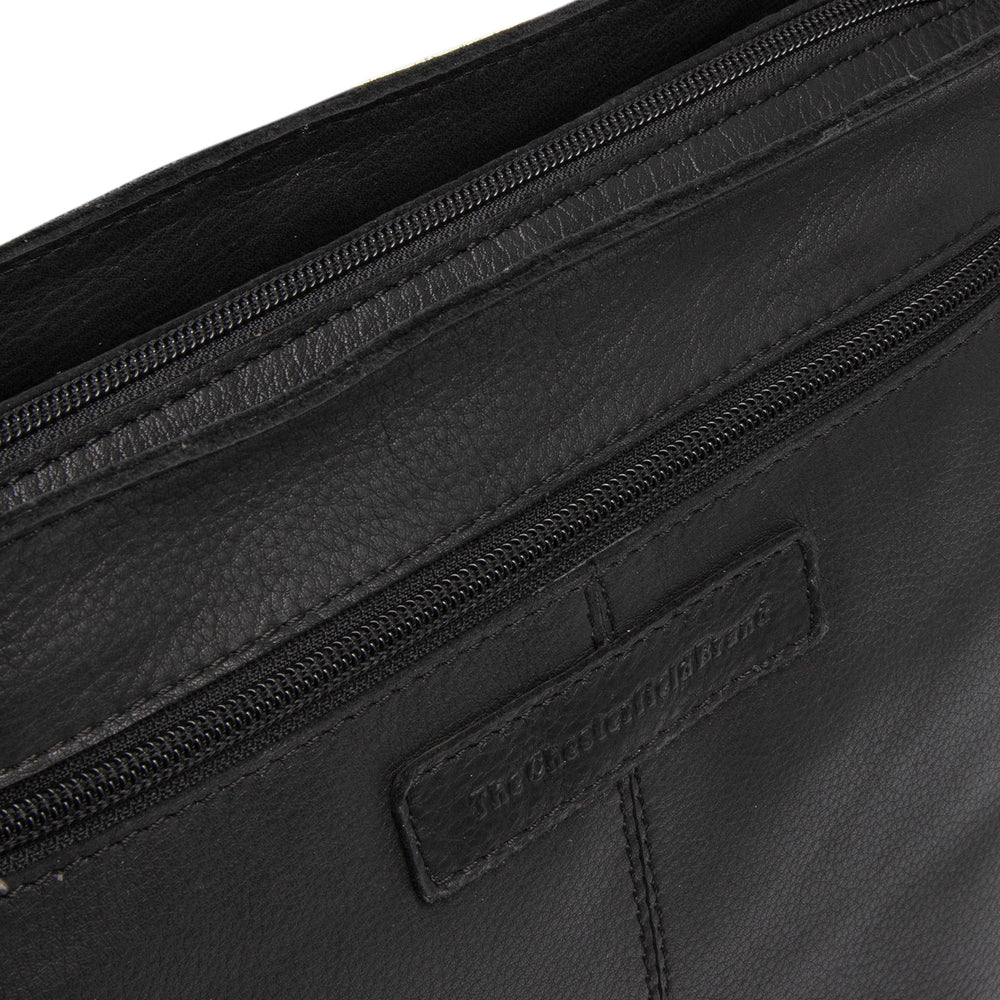 Leather Shoulder Bag Black Zarita