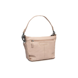 Leather Shoulder Bag Beige Zarita