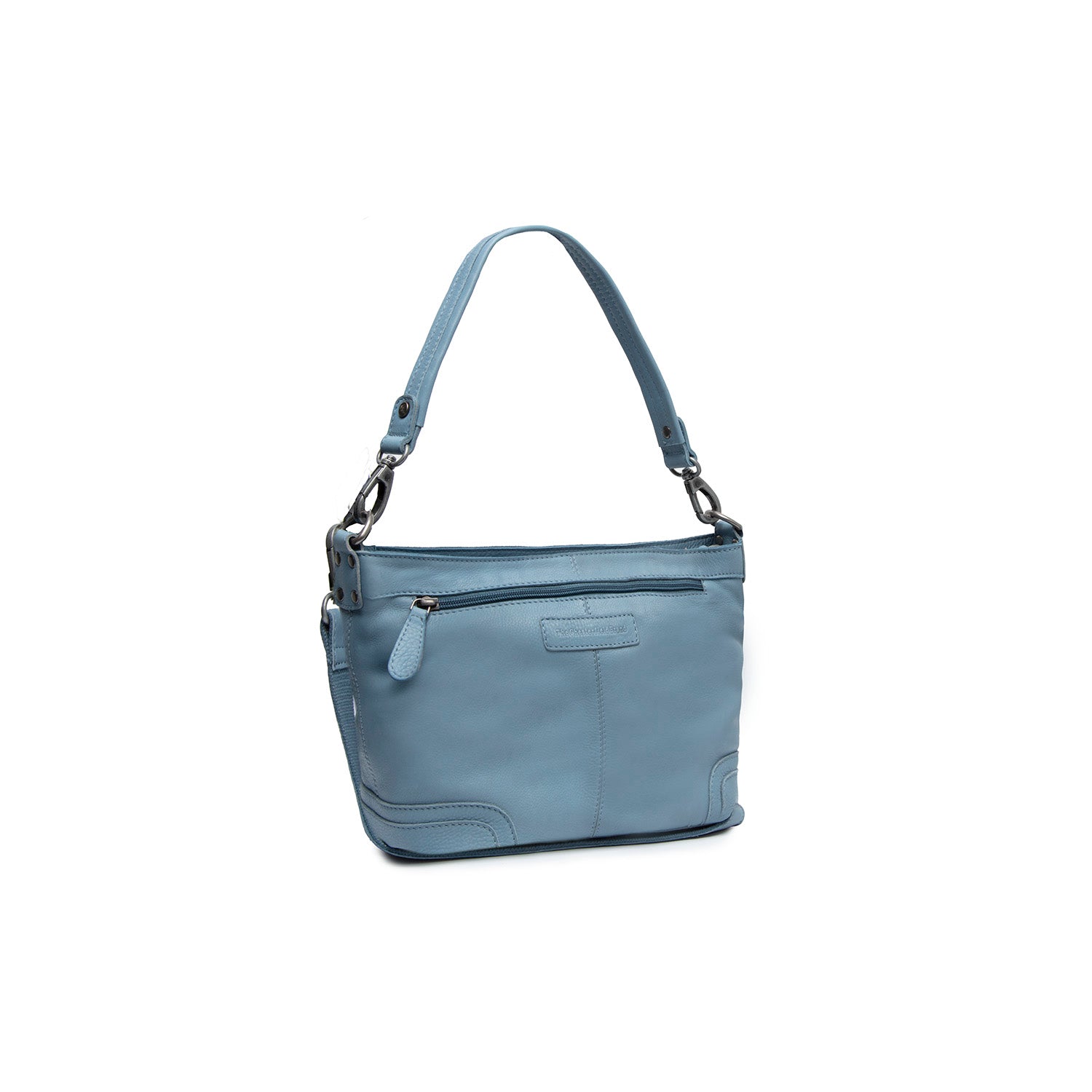 Leather Shoulder Bag Sky Blue Zarita