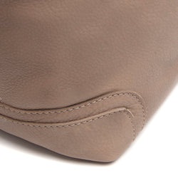 Leather Shoulder Bag Taupe Zarita