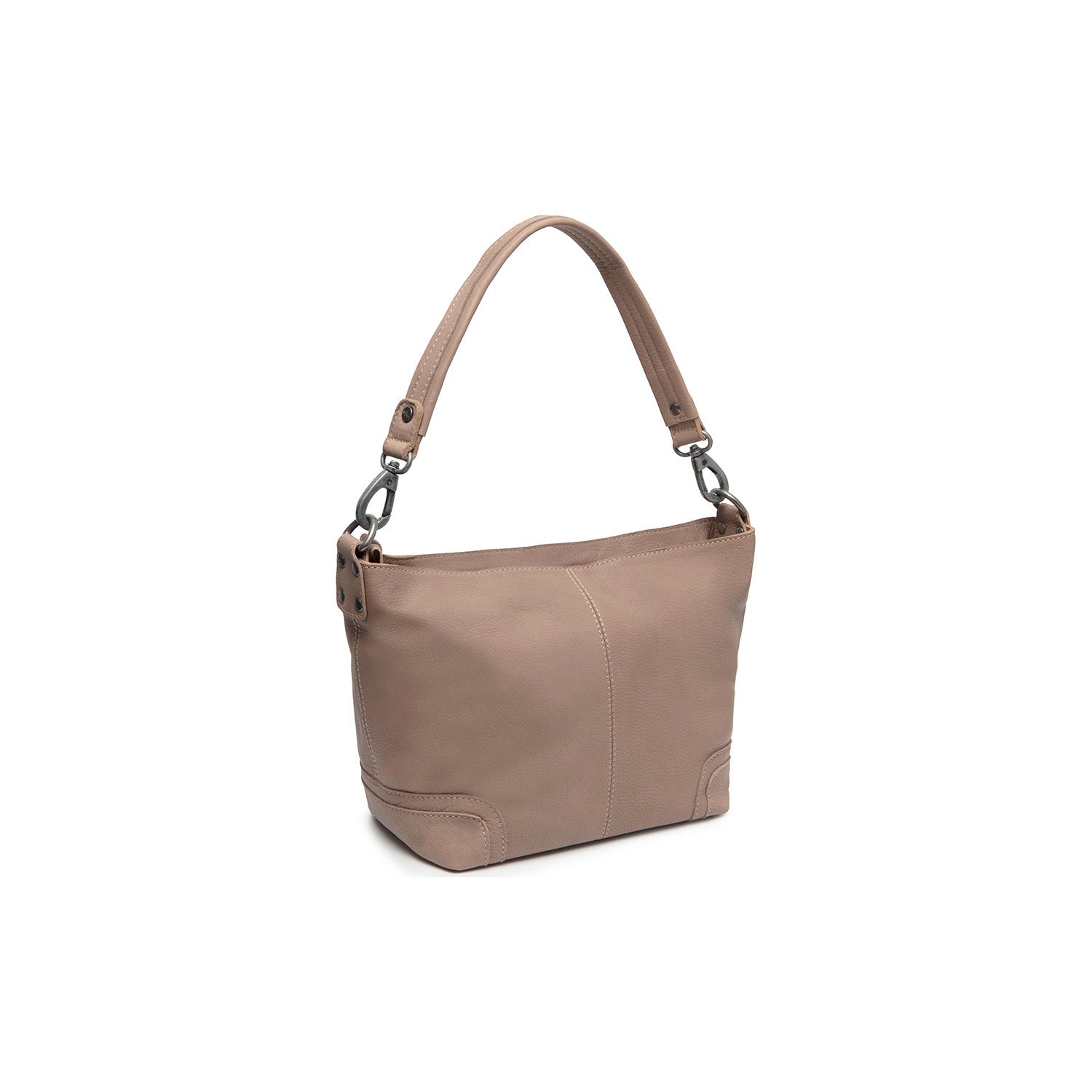 Leather Shoulder Bag Taupe Zarita
