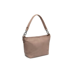 Leather Shoulder Bag Taupe Zarita